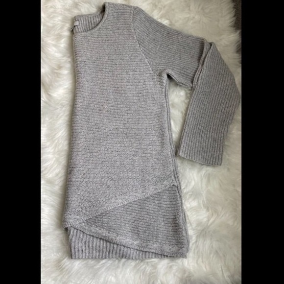 croft & barrow Sweaters - Croft & Barrow Tulip Grey Sweater Tunic XL